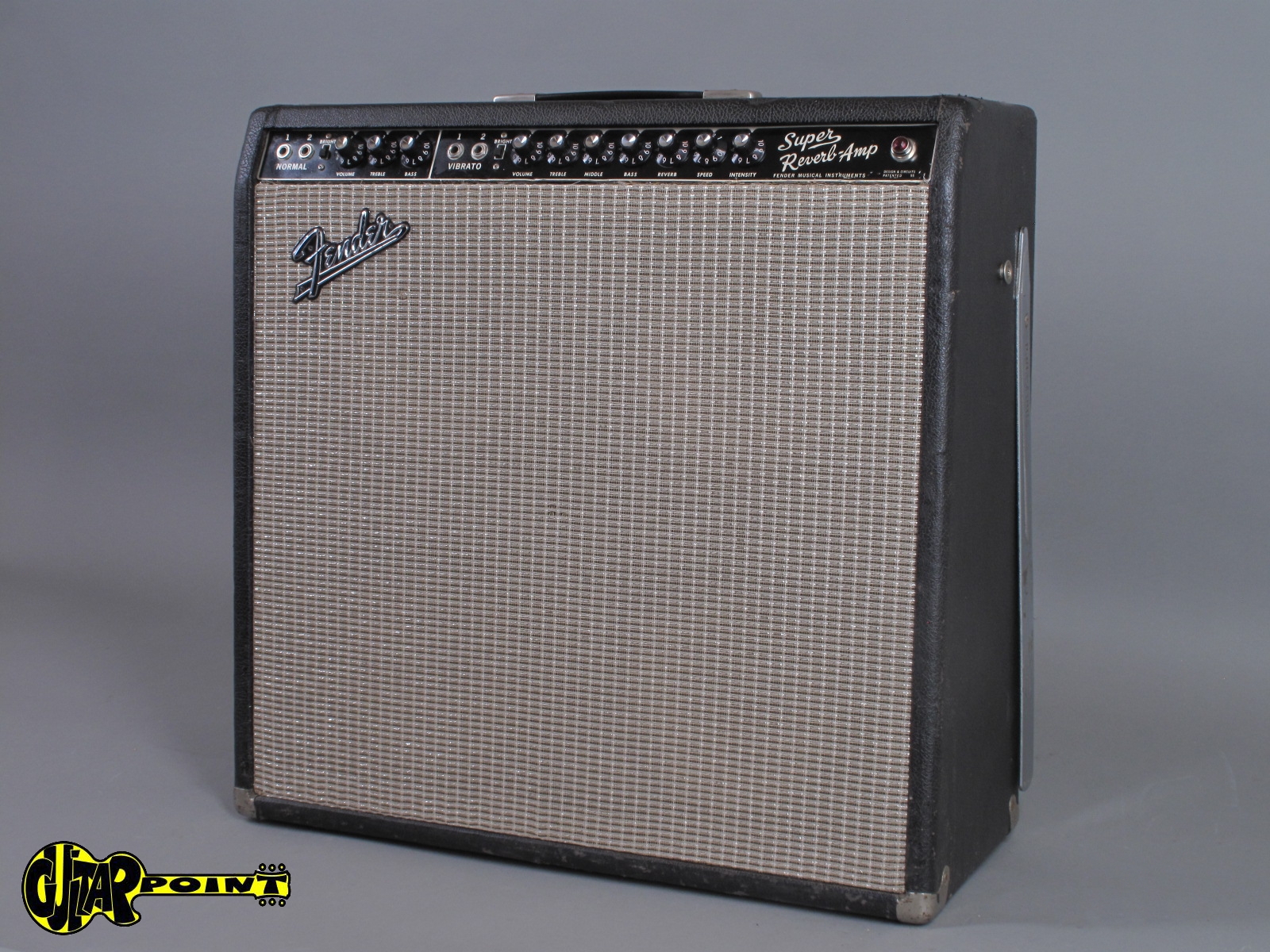 1966 Fender Super Reverb 4x10 Blackface Amp Vi66fesupreva11035